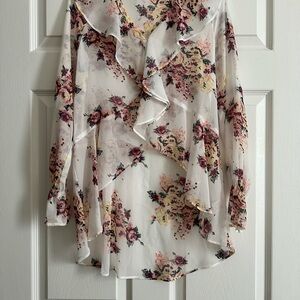 Floral Ruffle Blouse